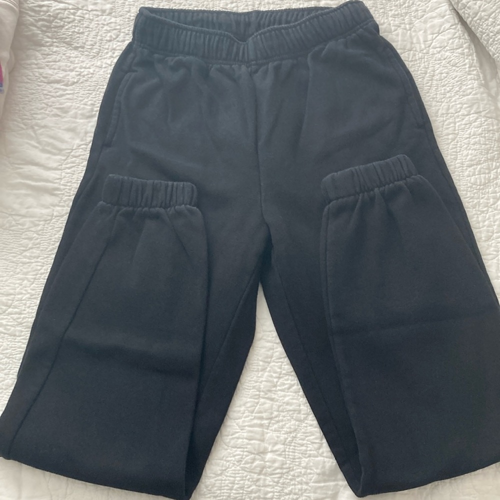 Black Cuffed Sweatpants